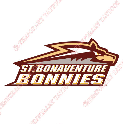 St. Bonaventure Bonnies Customize Temporary Tattoos Stickers NO.6324